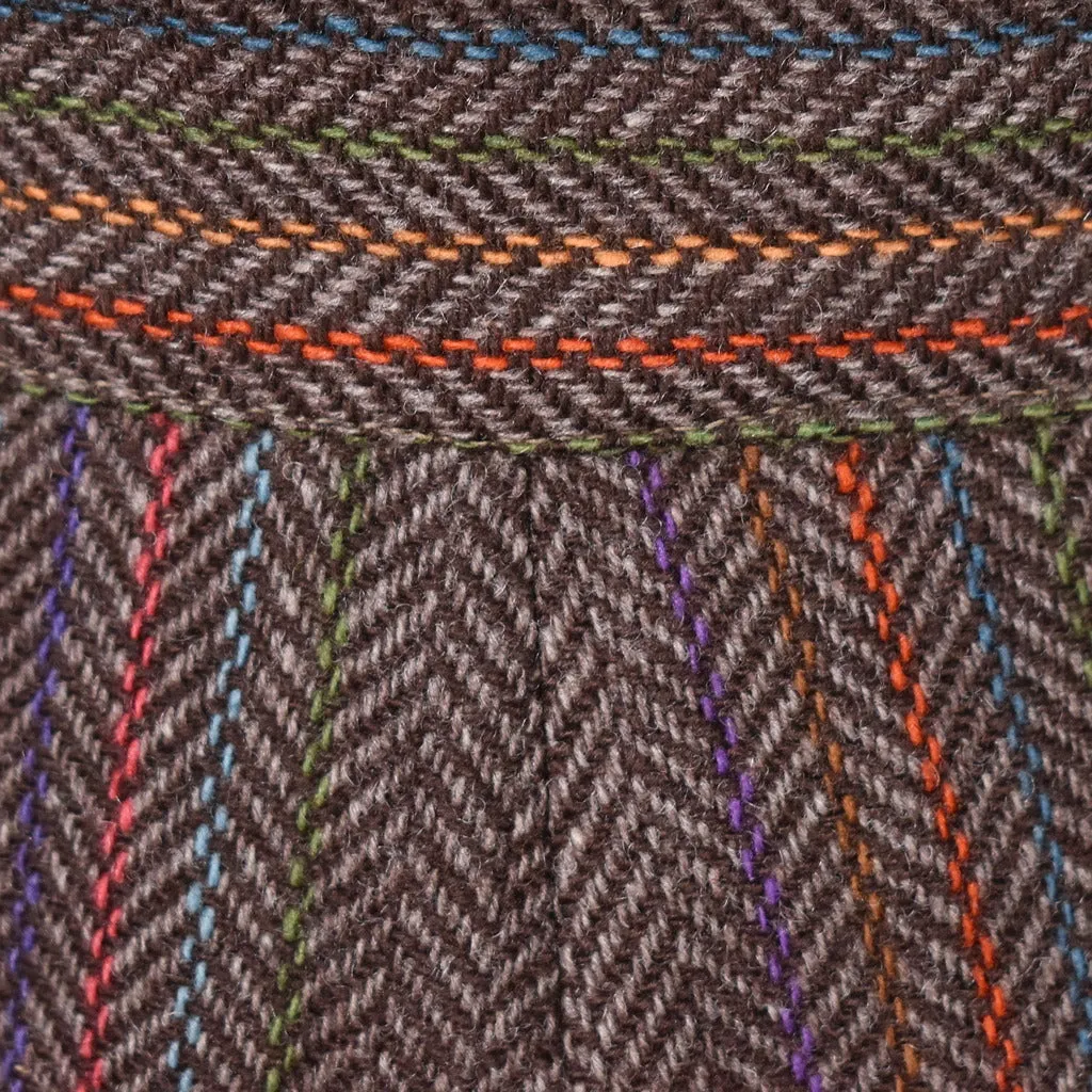 1950s Vintage Brown Rainbow Skirt