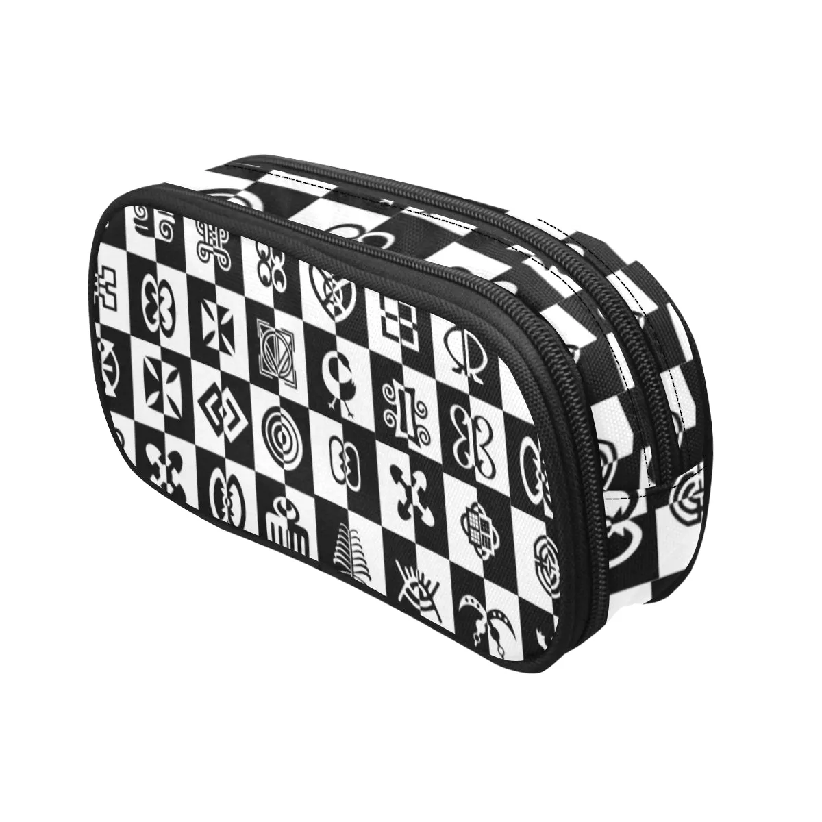 ADINKRA CHECMATE Pencil Pouch/Large
