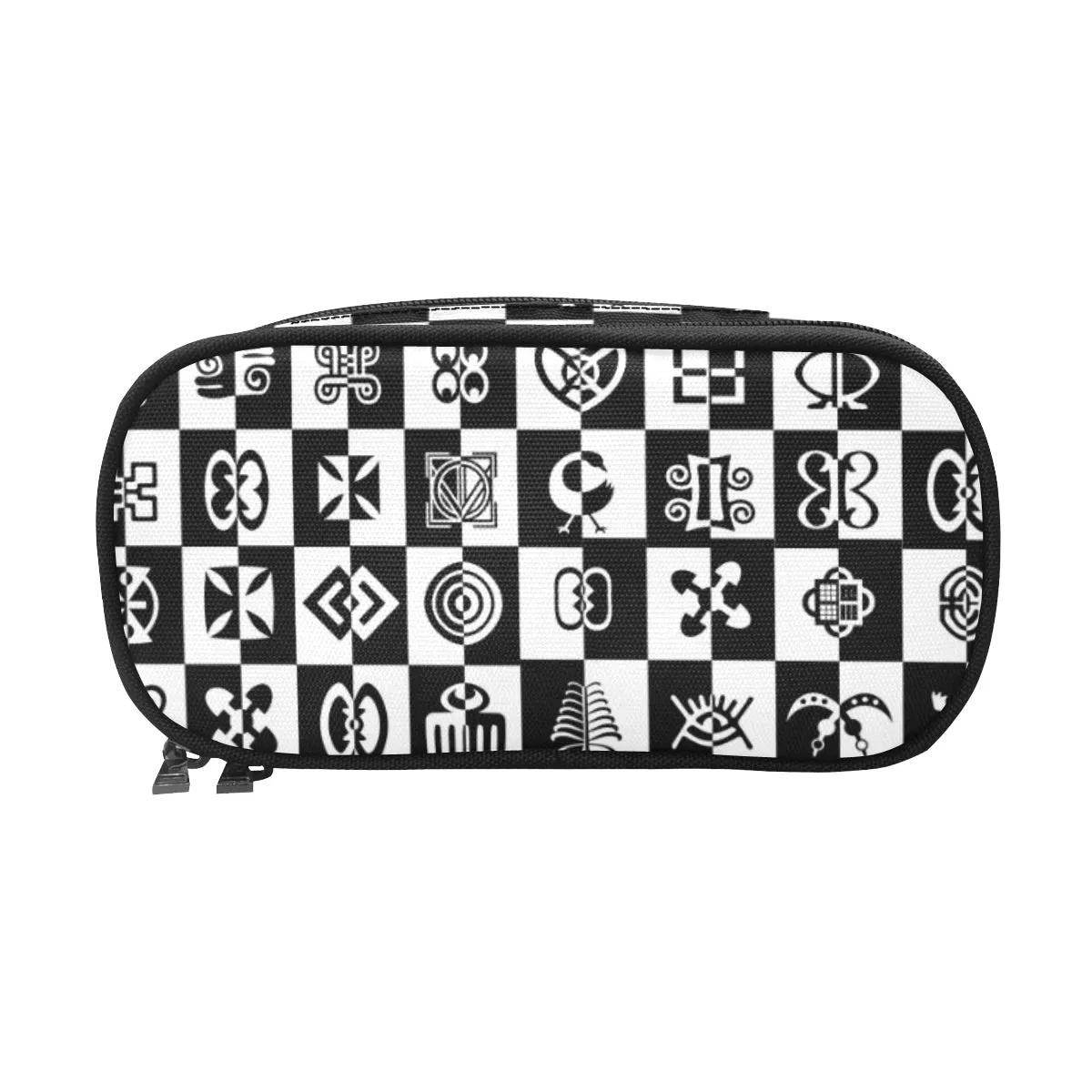 ADINKRA CHECMATE Pencil Pouch/Large