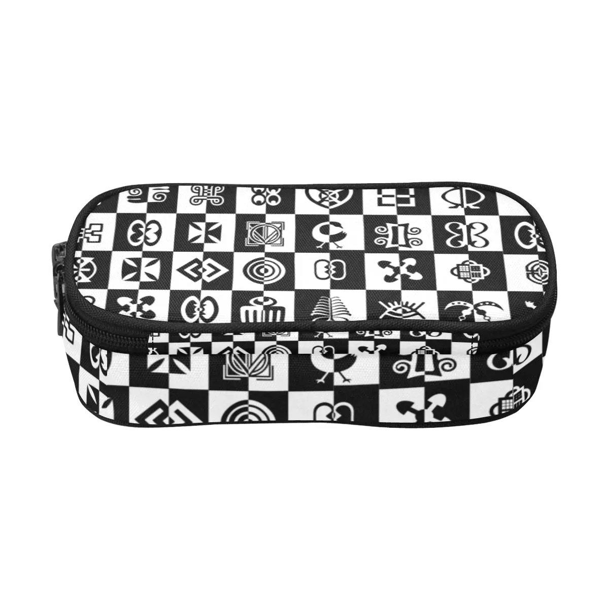 ADINKRA CHECMATE Pencil Pouch/Large