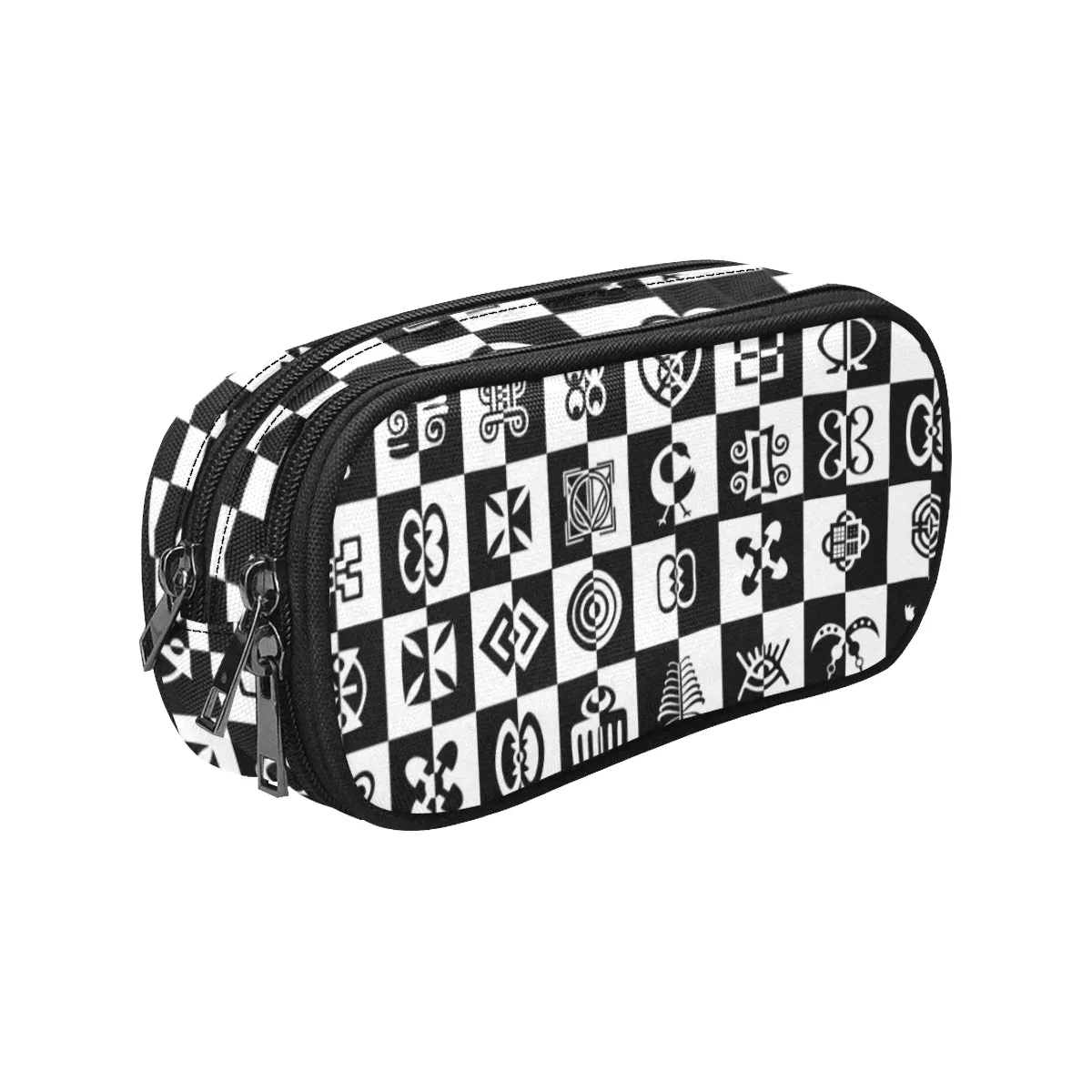 ADINKRA CHECMATE Pencil Pouch/Large