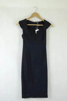 Asos Navy Pin Striped Dress 4