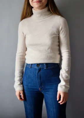 BCBG 100% Cashmere Vanilla Turtleneck - XS