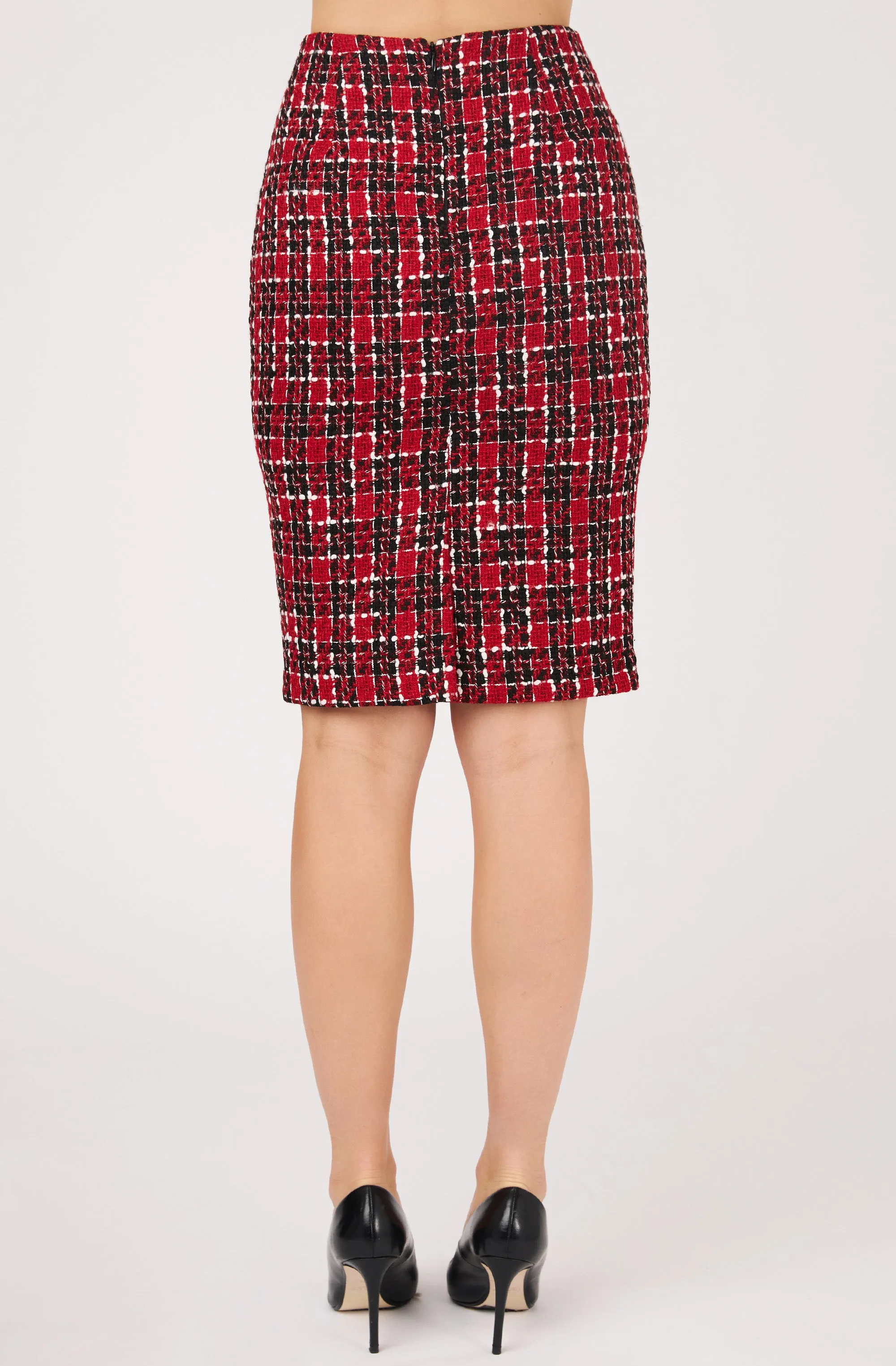 Bouclé Pencil Skirt