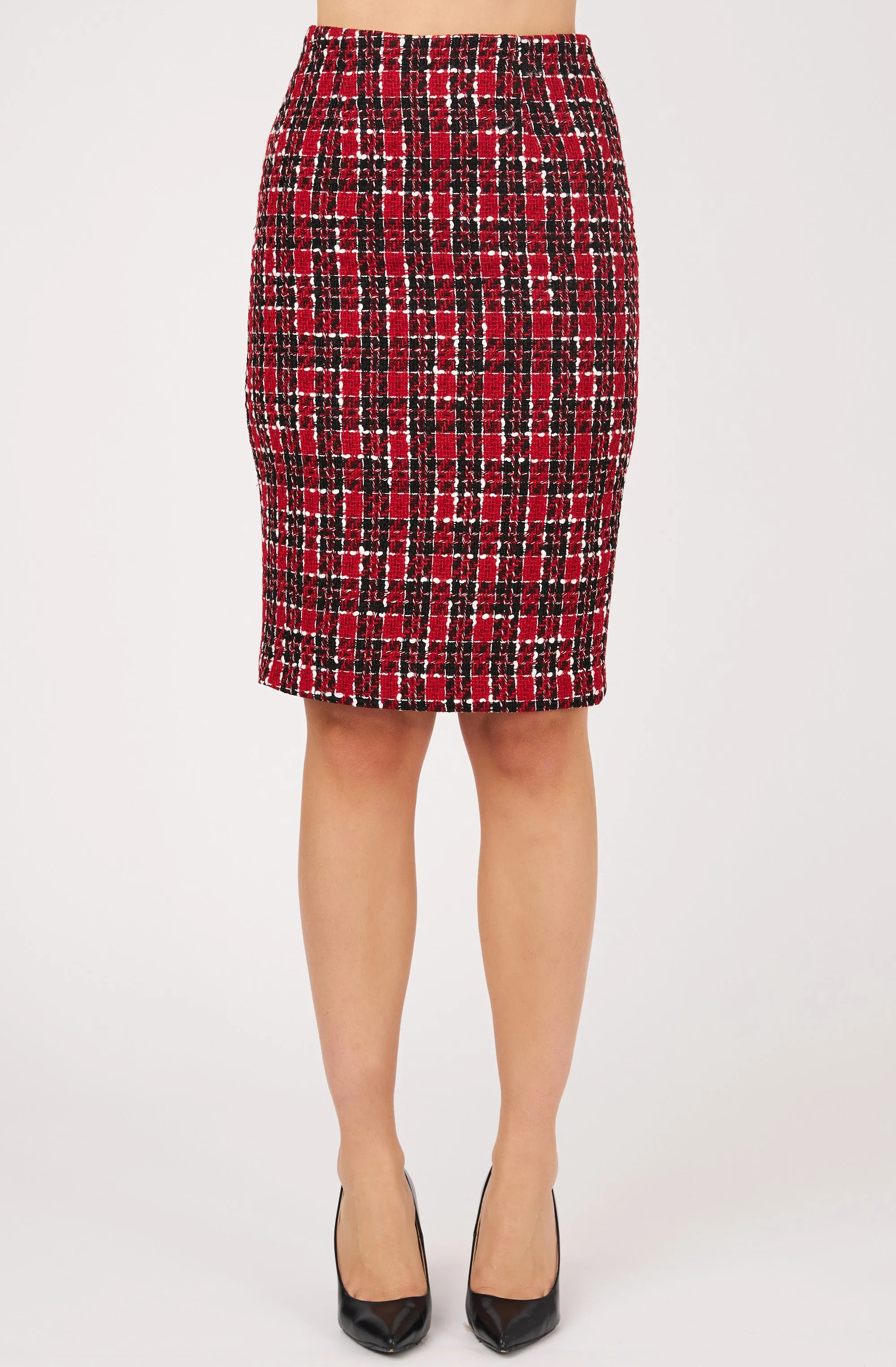 Bouclé Pencil Skirt