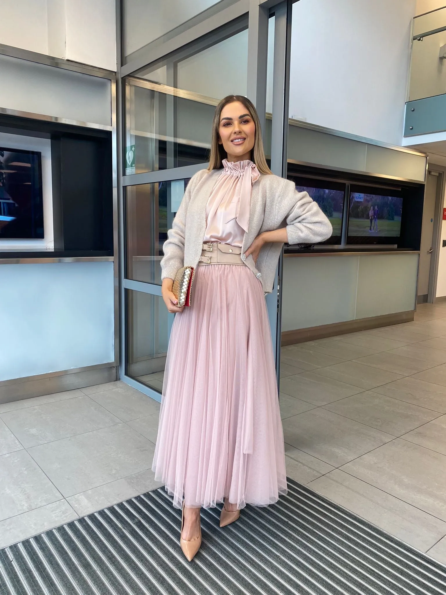 Carrie Tulle Skirt Blush