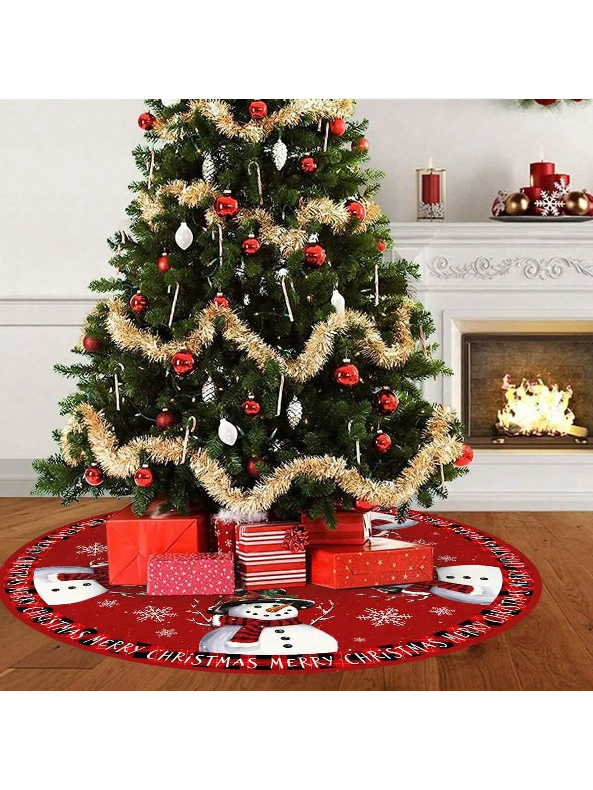 christmas tree skirt template|1pc Christmas Tree Skirt, Vintage Country Style Snowman Design