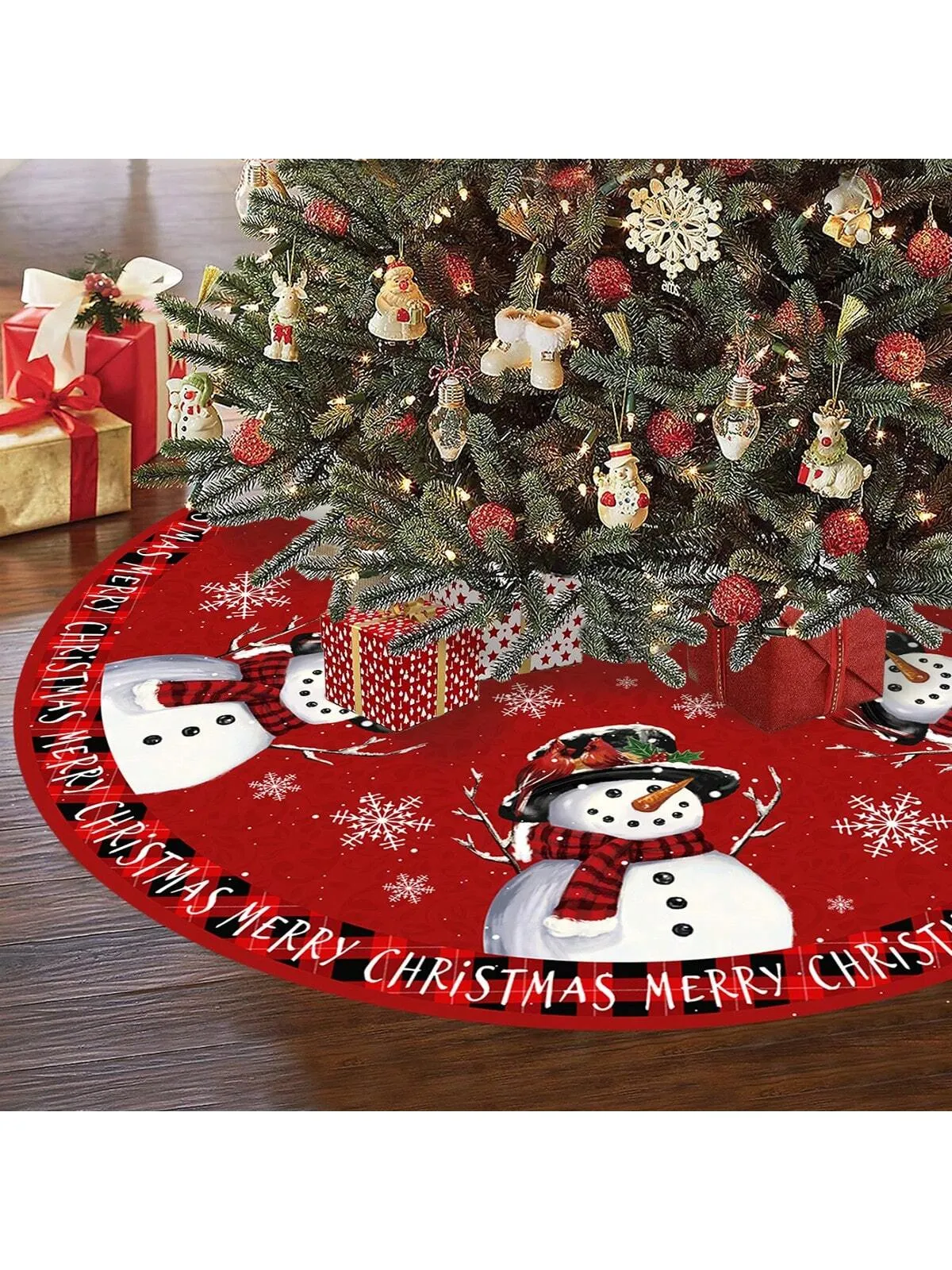 christmas tree skirt template|1pc Christmas Tree Skirt, Vintage Country Style Snowman Design