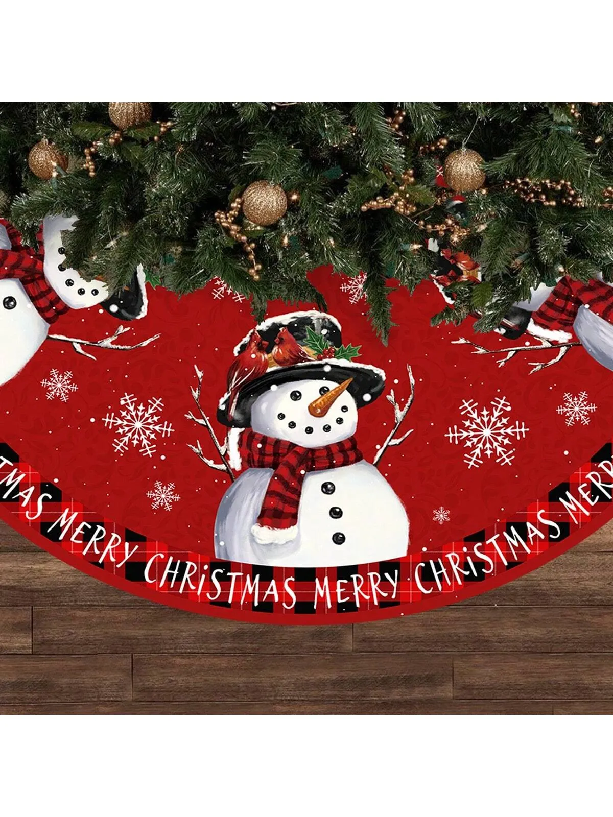 christmas tree skirt template|1pc Christmas Tree Skirt, Vintage Country Style Snowman Design
