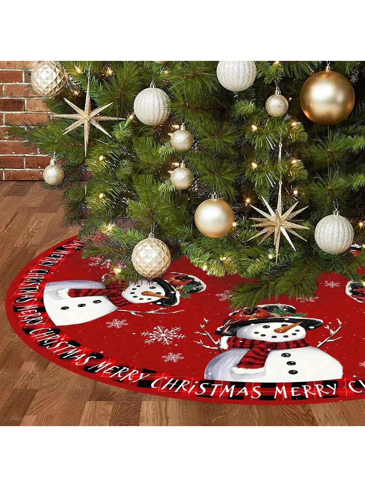 christmas tree skirt template|1pc Christmas Tree Skirt, Vintage Country Style Snowman Design