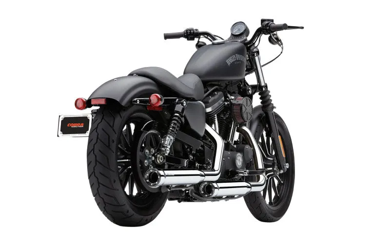 Cobra 6053 3" Slip-On RPT Exhaust Mufflers Harley Rocker FXCW/C - Chrome