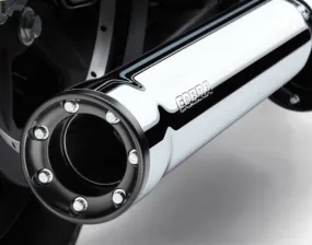Cobra 6053 3" Slip-On RPT Exhaust Mufflers Harley Rocker FXCW/C - Chrome