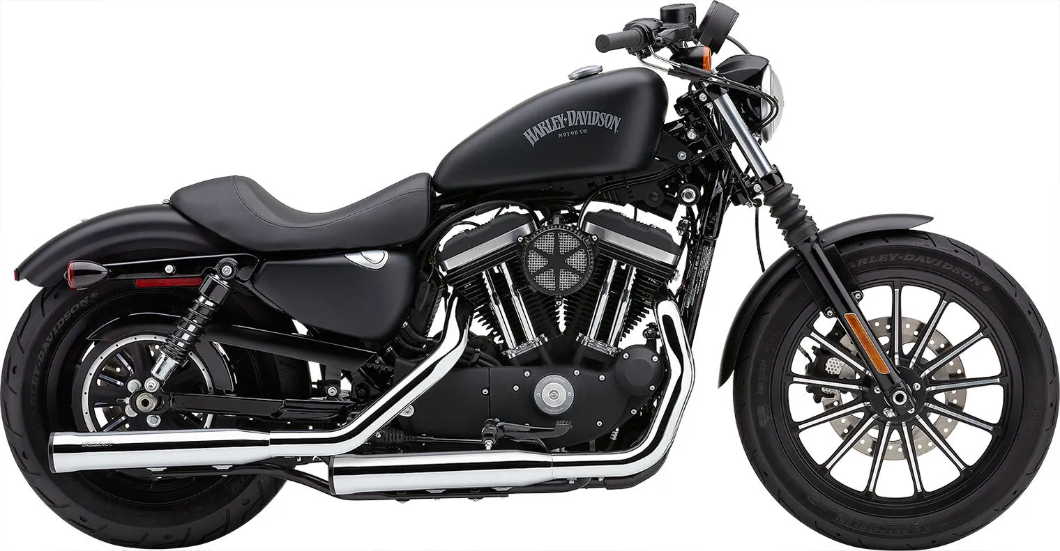 Cobra 6053 3" Slip-On RPT Exhaust Mufflers Harley Rocker FXCW/C - Chrome