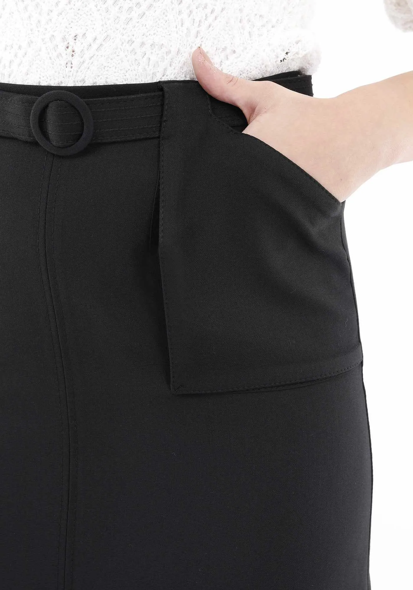 Comfy High Waist Pencil Skirt