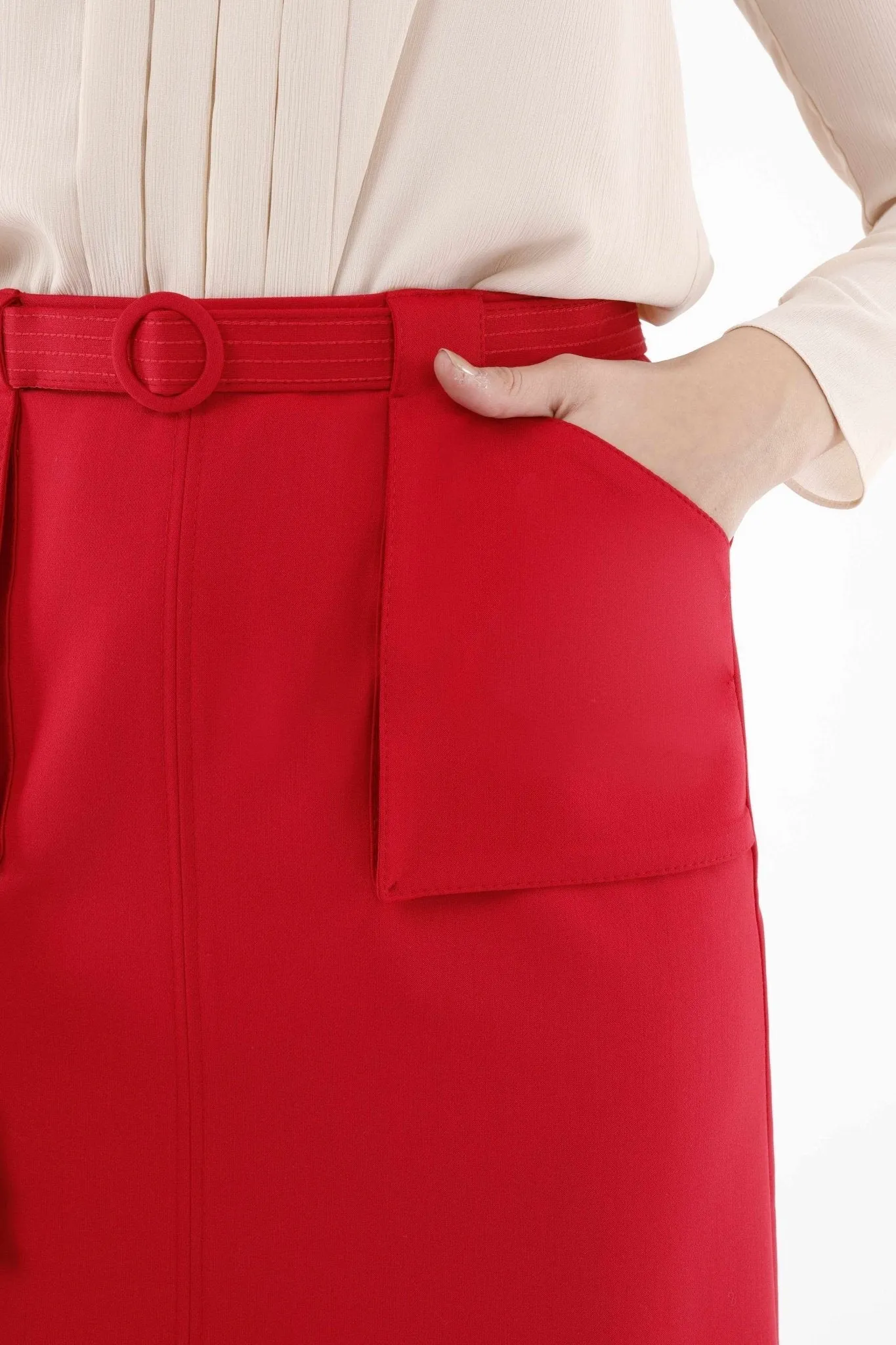 Comfy High Waist Pencil Skirt