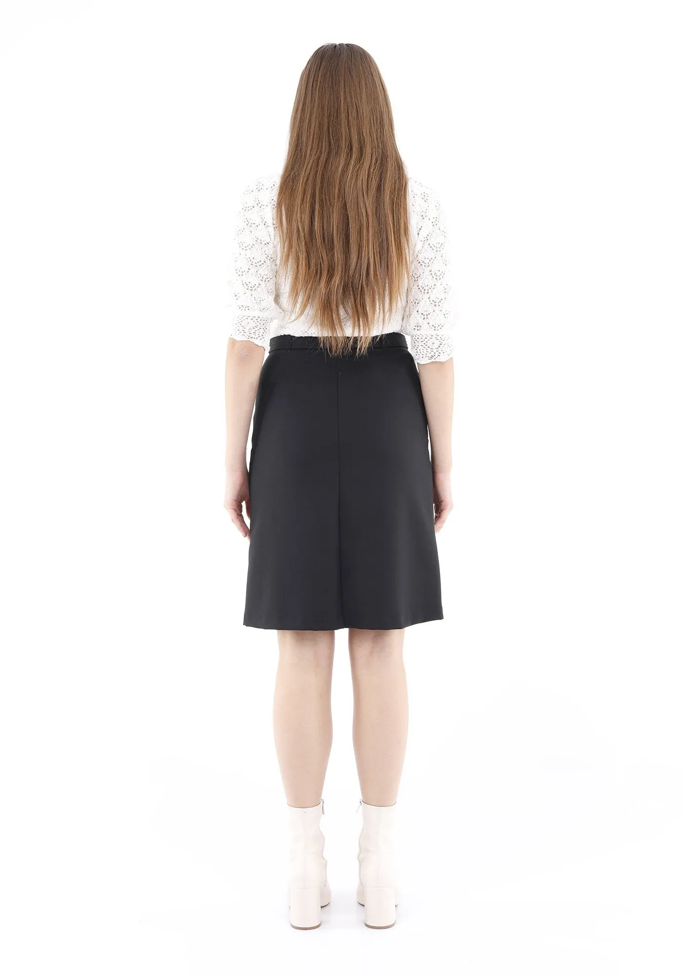 Comfy High Waist Pencil Skirt