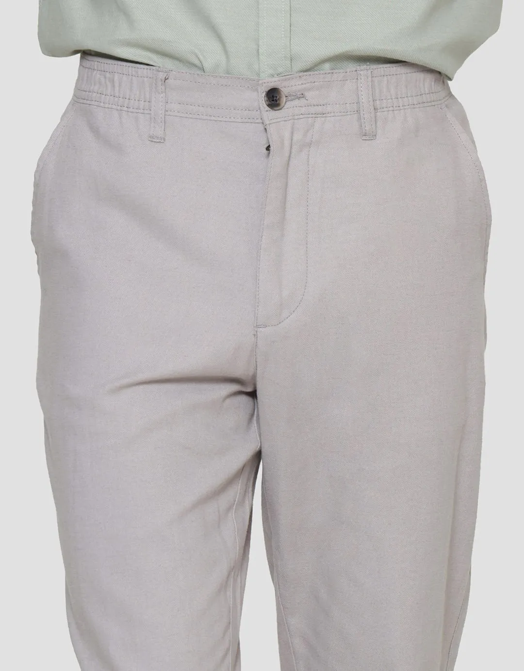 Details Celana Panjang Linen Andrew Fit Pria
