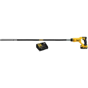 DEWALT Cordless Concrete Pencil Vibrator- 20V Battery 4 Foot Shaft