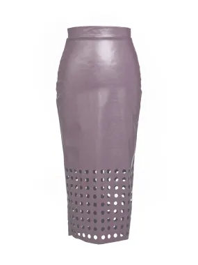 Eco-leather skirt