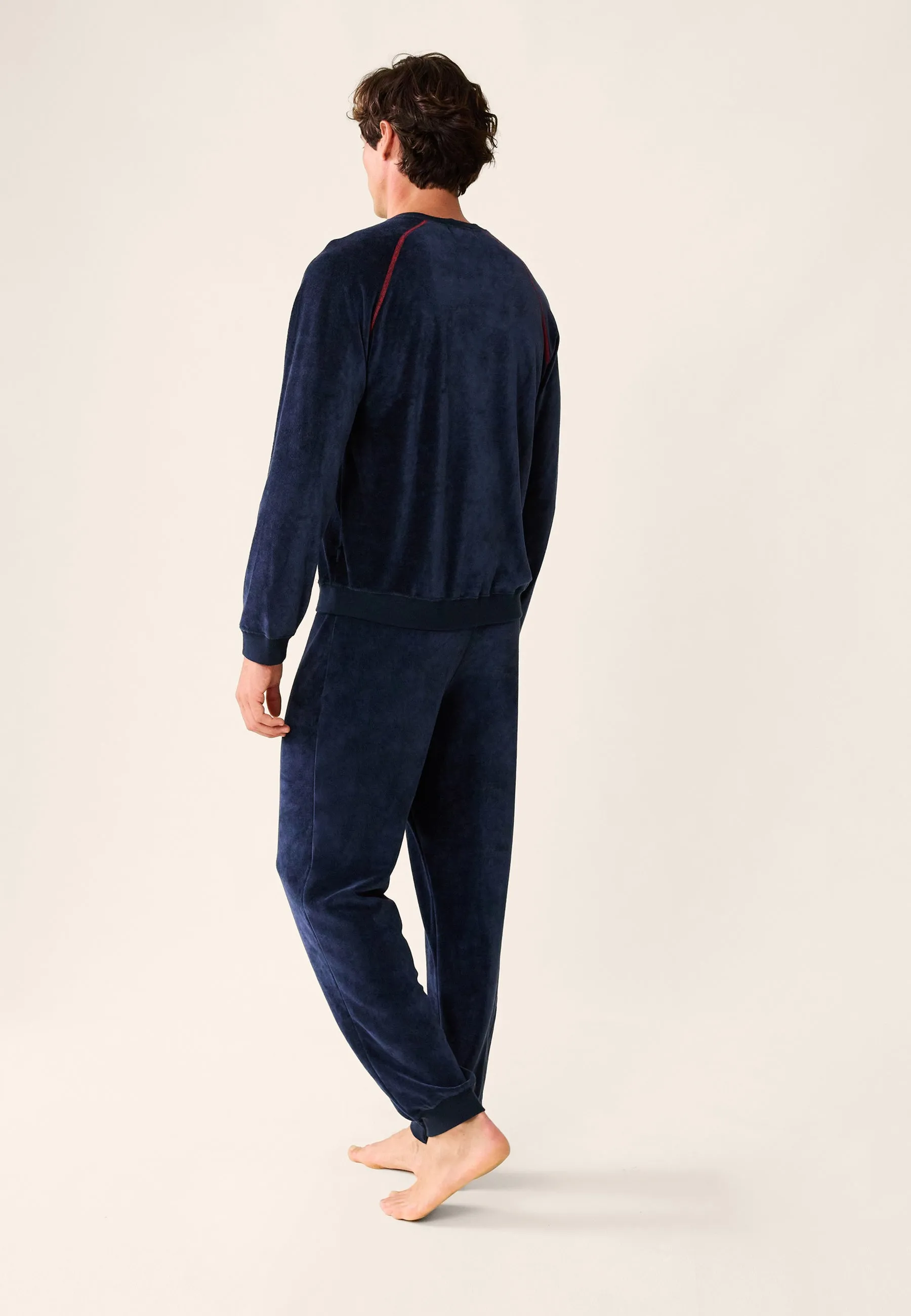 Ensemble Pyjama Velvet Marine - Ensemble Pyjama En Velours