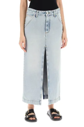 erika's denim midi skirt in