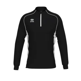 ERREA DYNAMIC 1/4 ZIP SWEATSHIRT BLACK WHITE