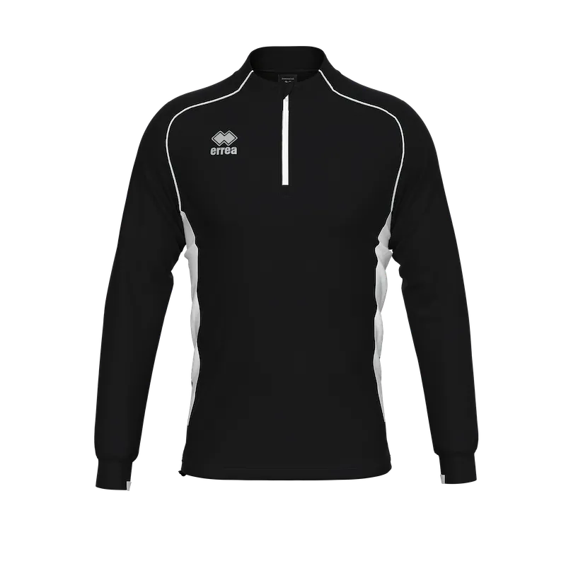 ERREA DYNAMIC 1/4 ZIP SWEATSHIRT BLACK WHITE