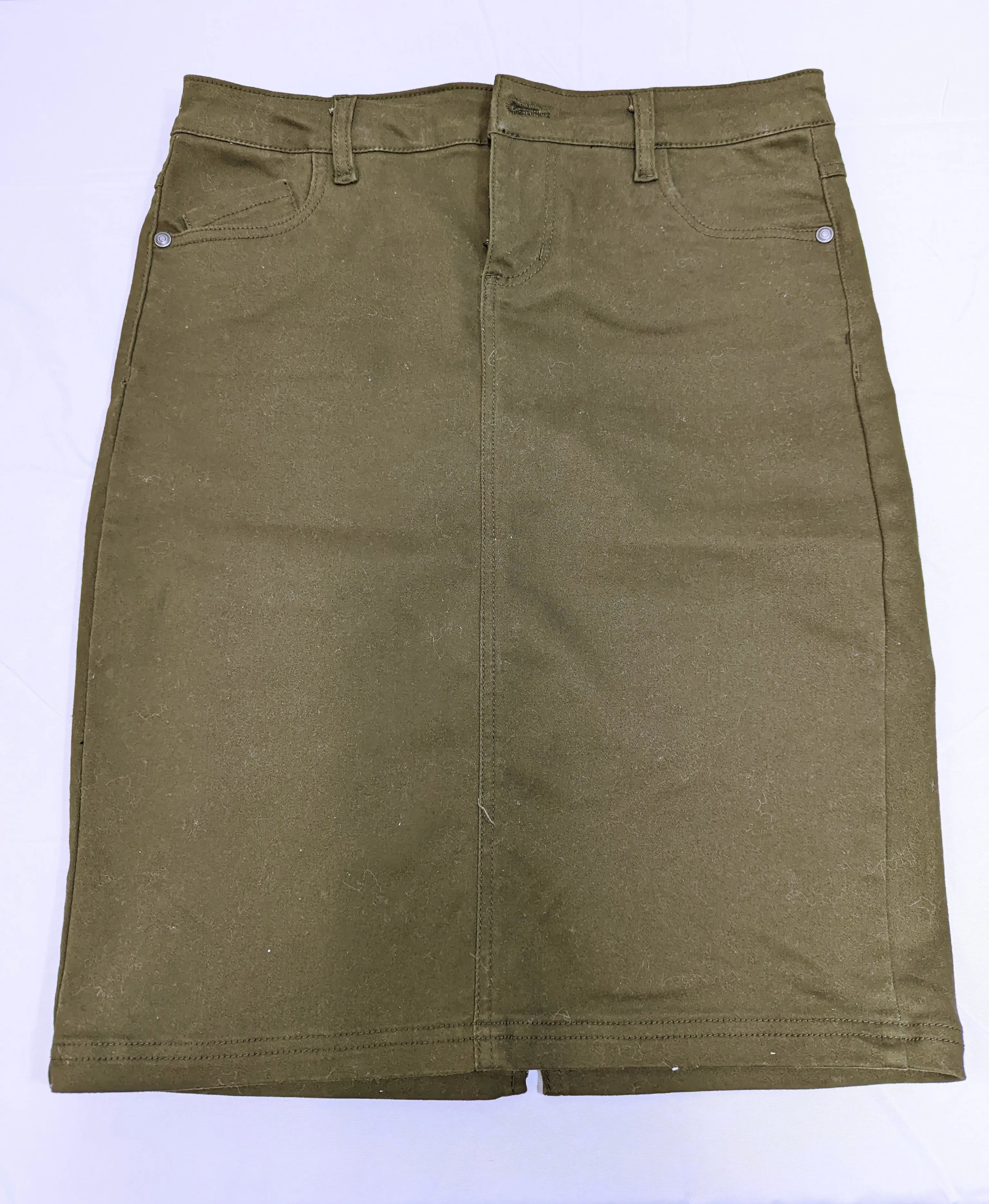 Forest Green Suko Jeans Pencil Skirt