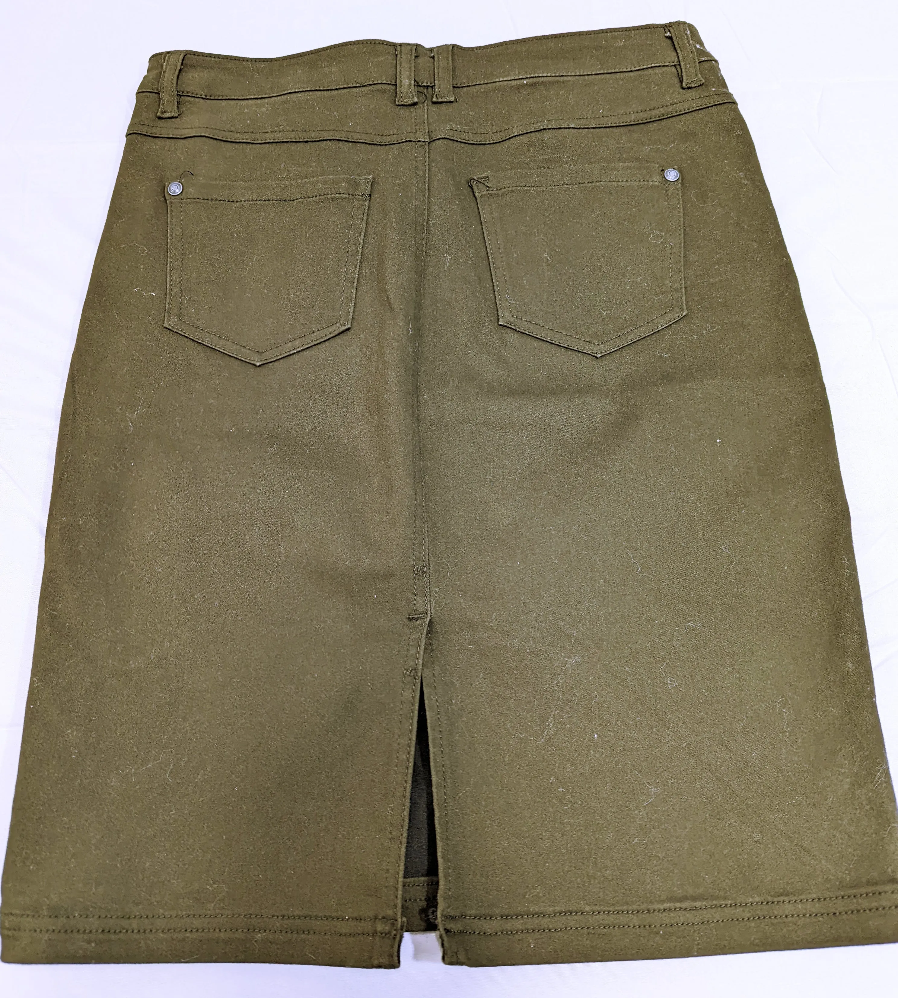 Forest Green Suko Jeans Pencil Skirt