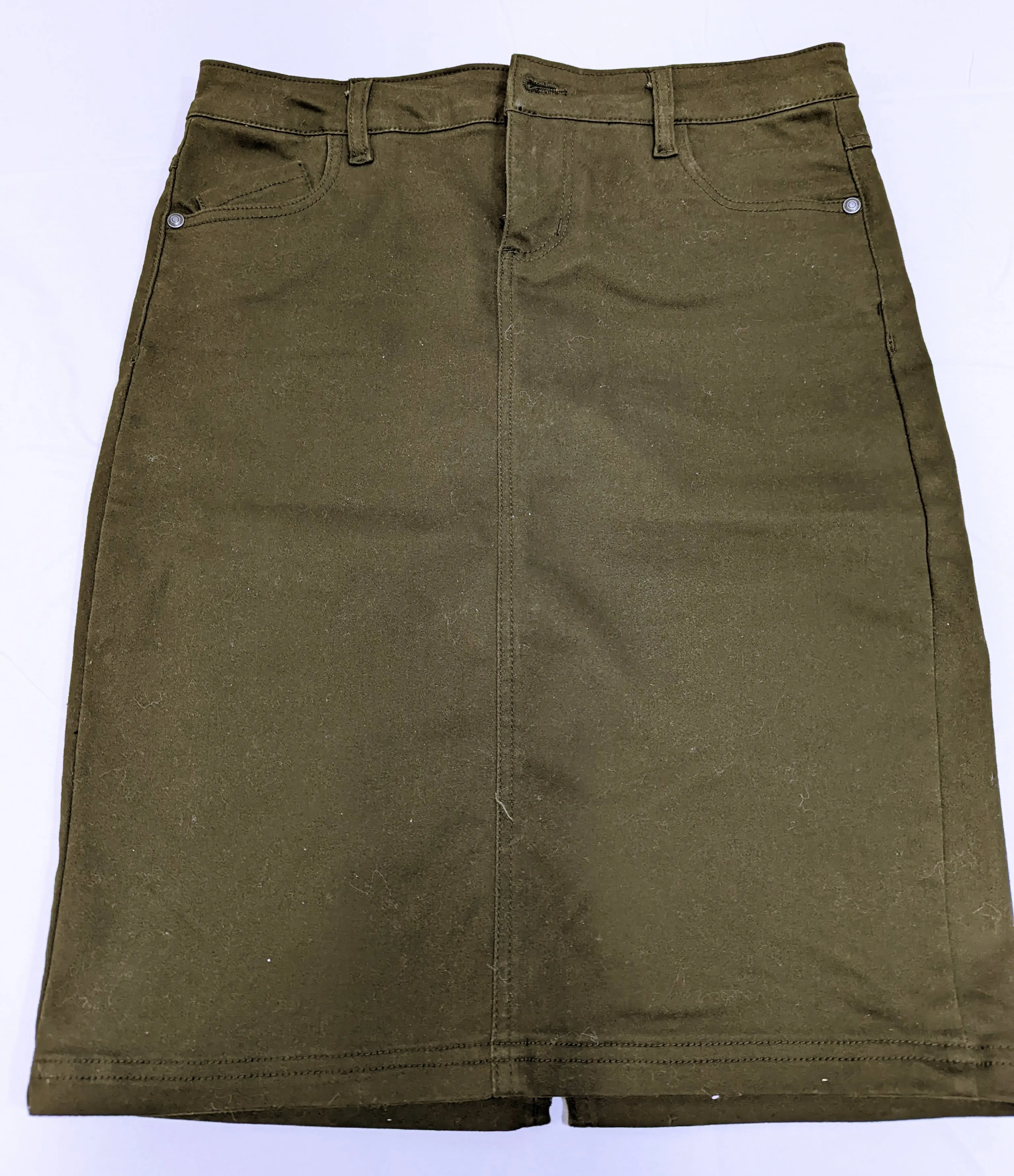 Forest Green Suko Jeans Pencil Skirt