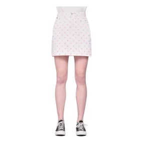 High Rise Mini Skirt White