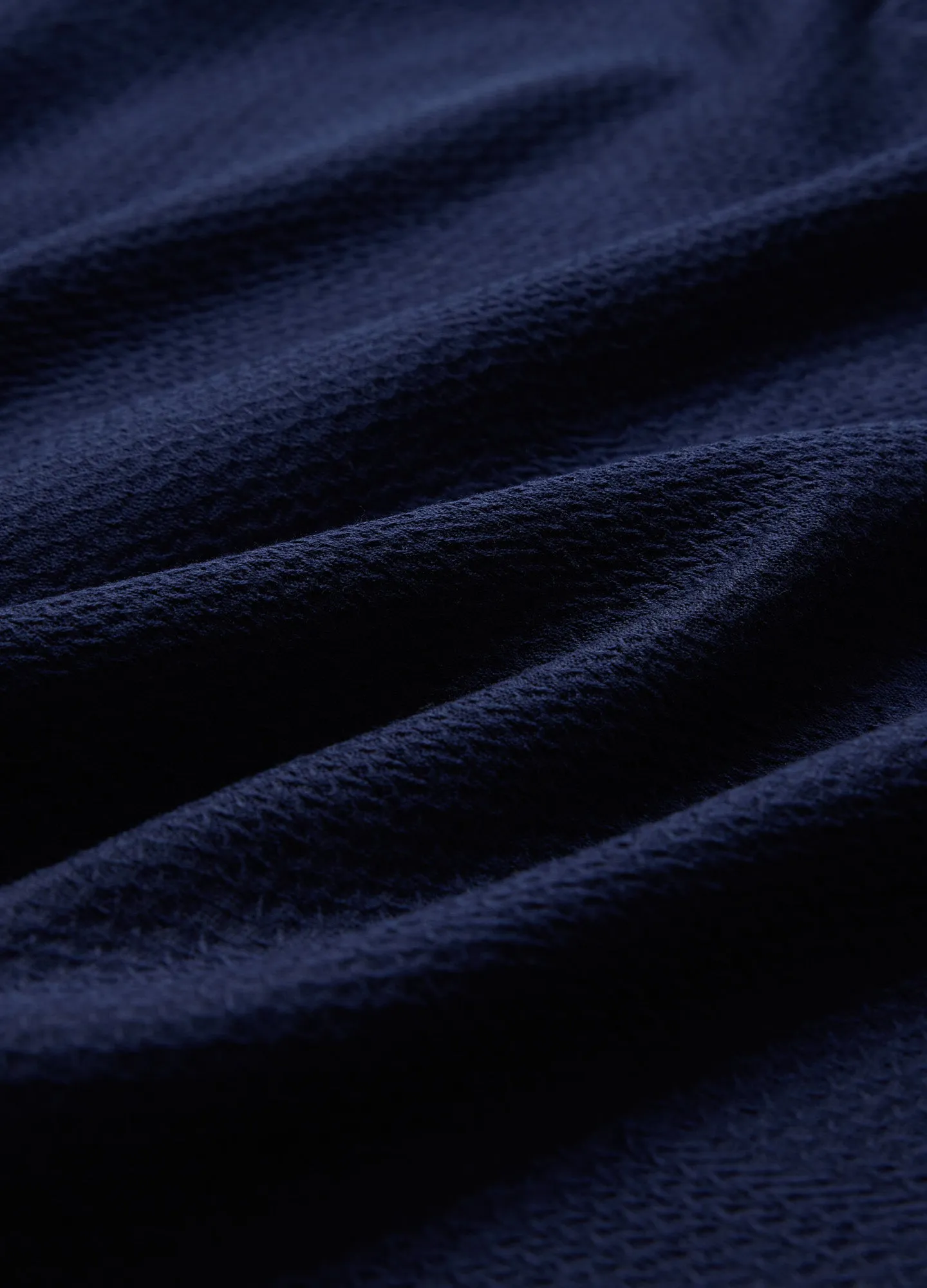 Jacquard Cuff Polo Navy