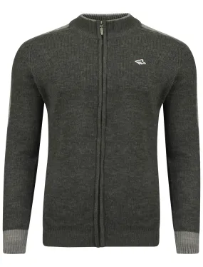 Le Shark Pantani charcoal zip up cardigan