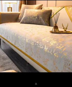 Luxury Sofa Cushions Living Room High-end Modern Winter Non-slip Seat Cushion Four Seasons Universal Armrest Towel Cover Cloth