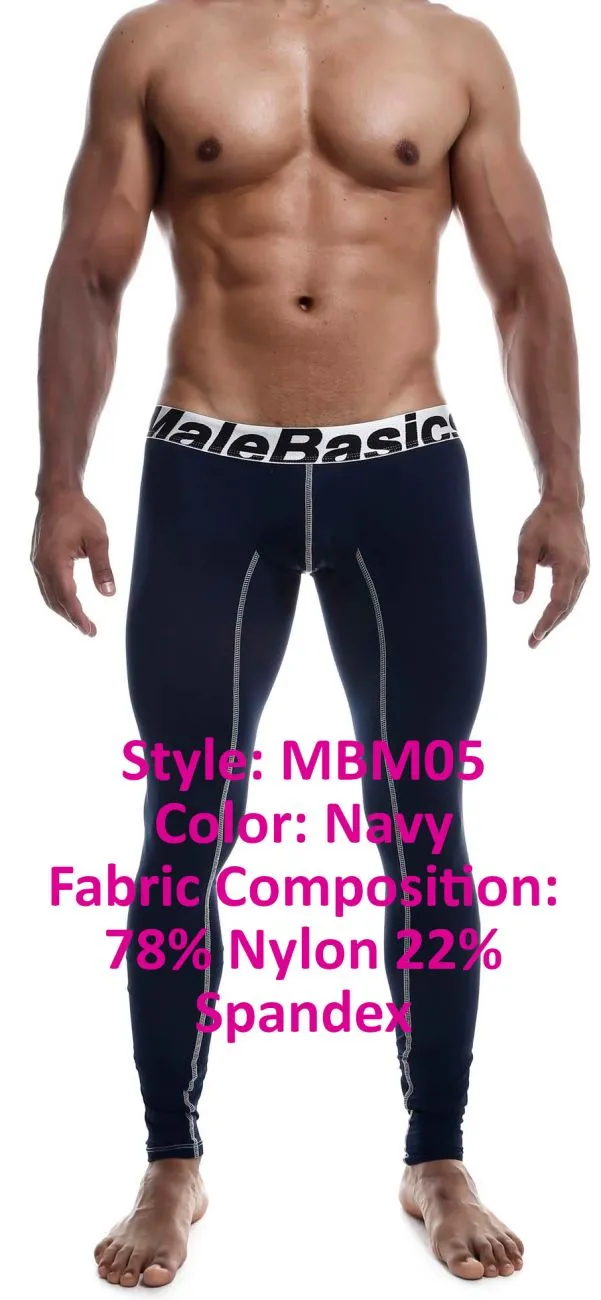 MaleBasics MBM05 Performance Long Johns Color Navy