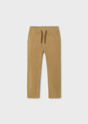 Mayoral Boy Velvet Toffee Chinos
