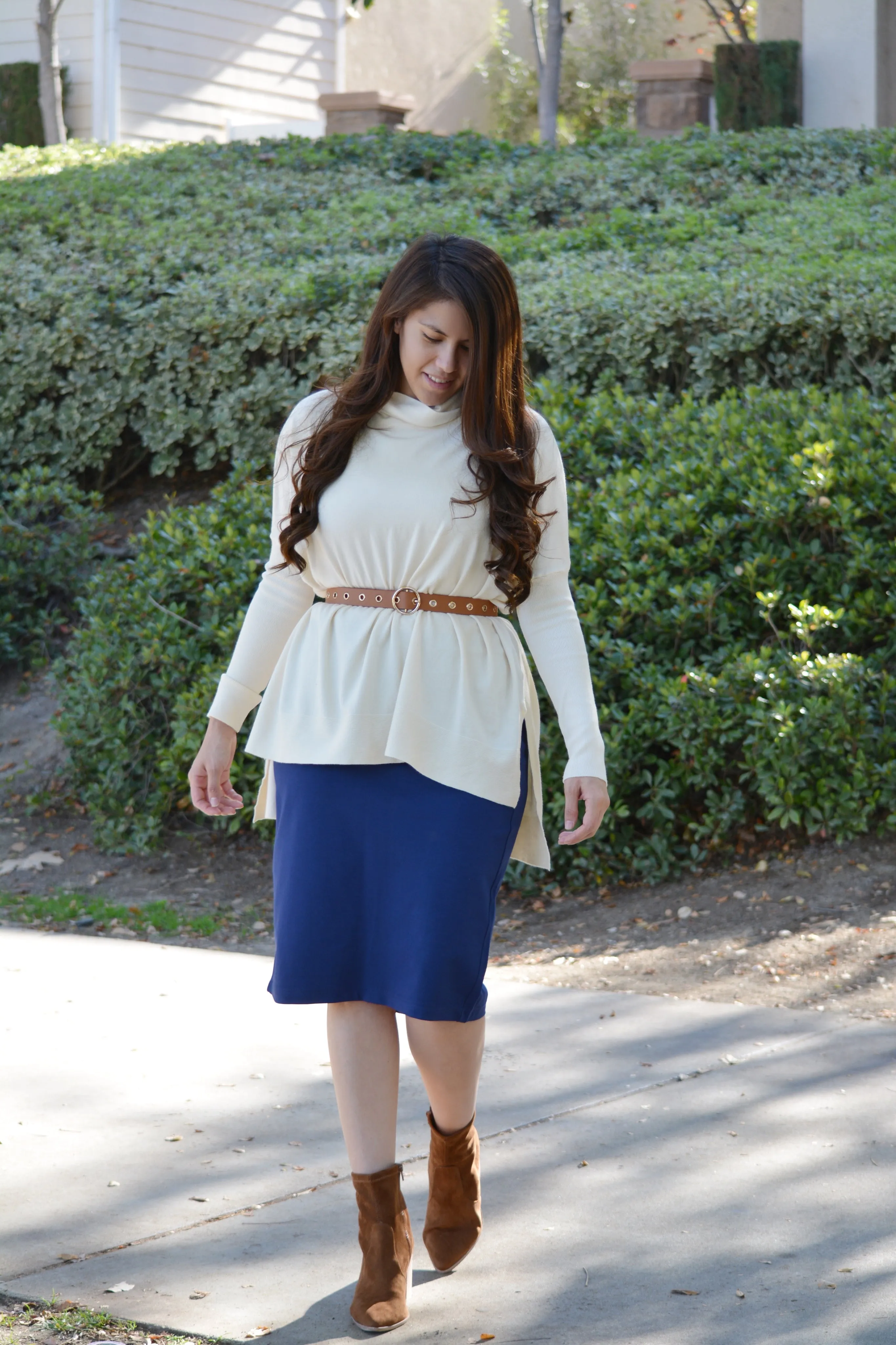 Mercy Blue Pencil Skirt