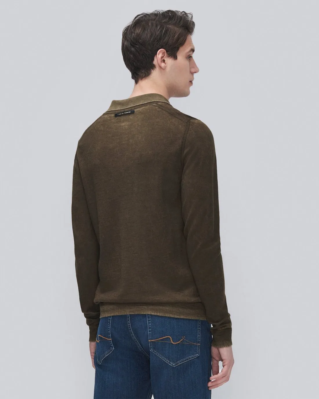 Merino Polo in Forest