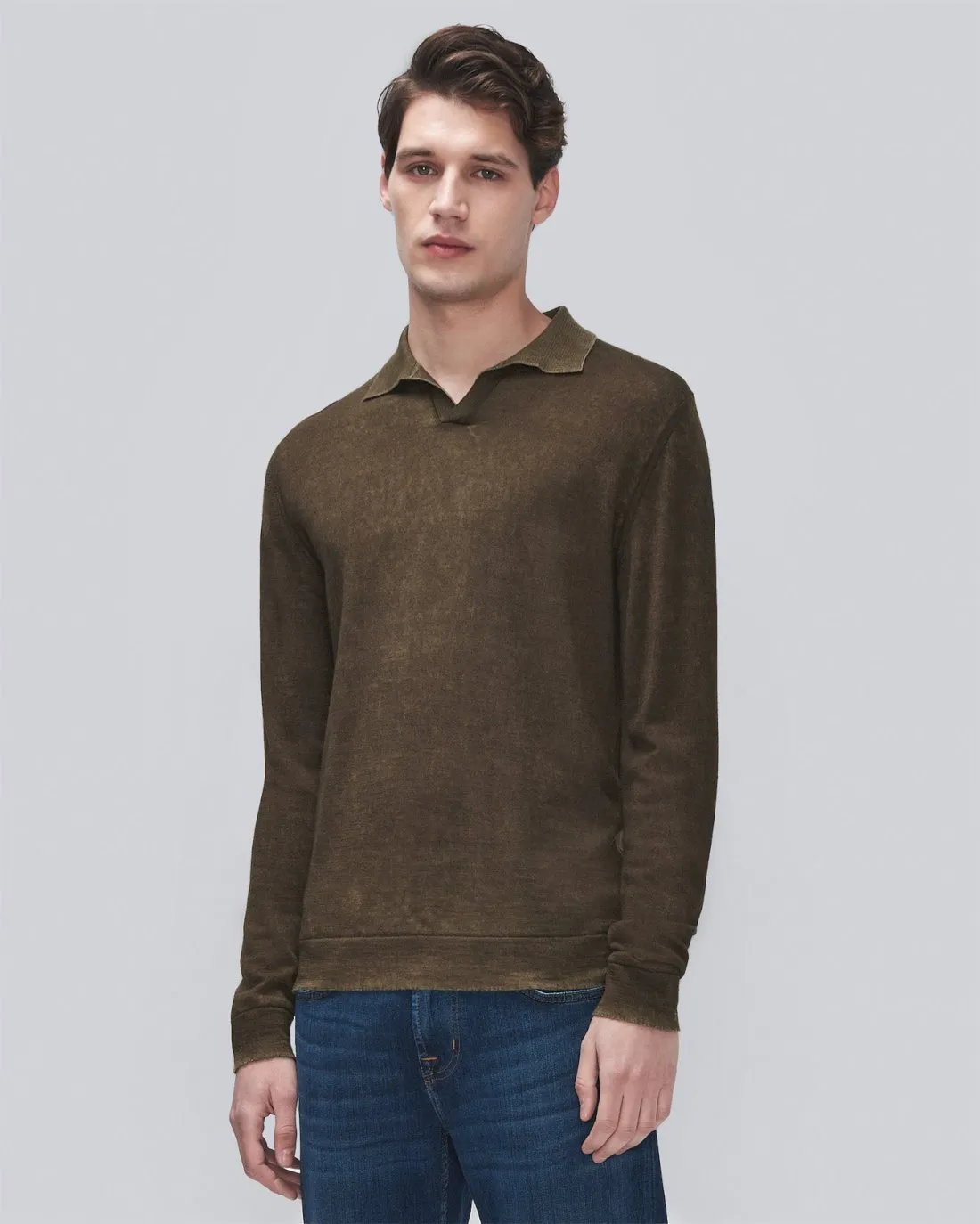 Merino Polo in Forest