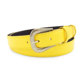 Narrow Sunflower Novak Dauphin Etched Prong Belt