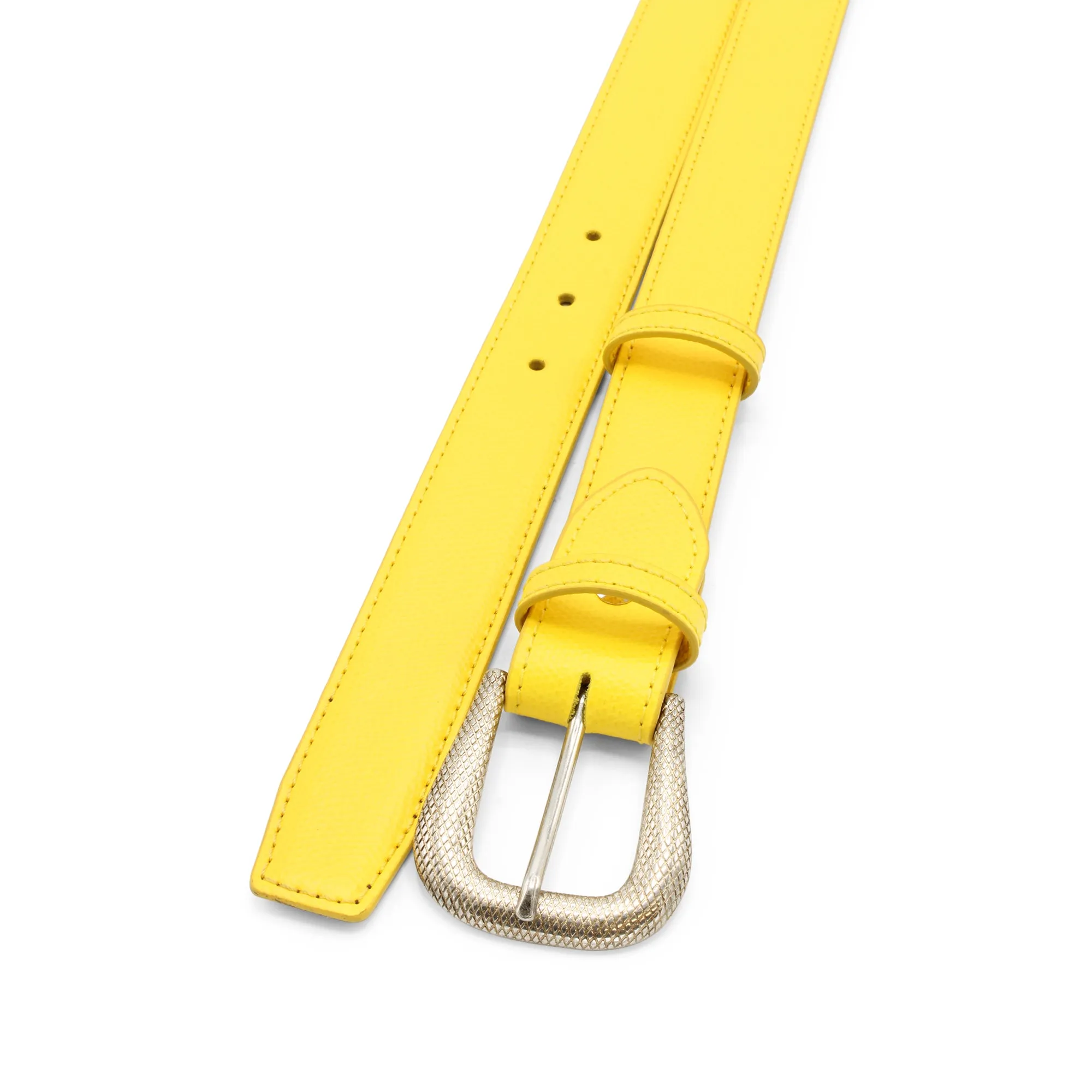 Narrow Sunflower Novak Dauphin Etched Prong Belt