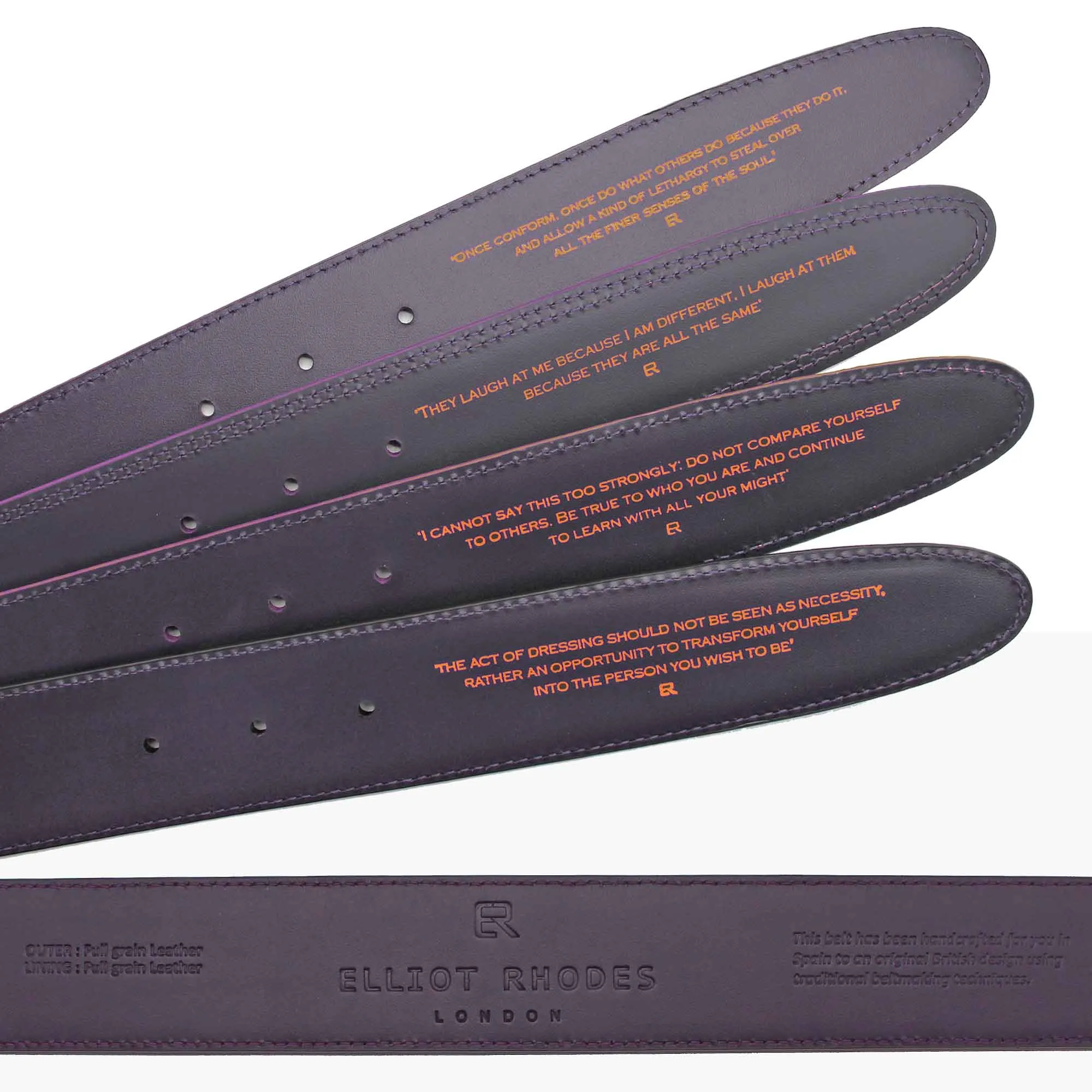 Novak Narrow Hot Tomato Tone Interlock Belt