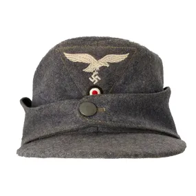 Original German Luftwaffe M43 Einheitsmütze Wool Field Cap - Unissued