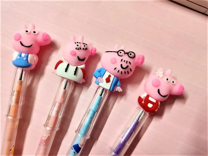 Peppa Pig Pencils Birthday Gifts/Return Gift for Kids (Pack of 4)