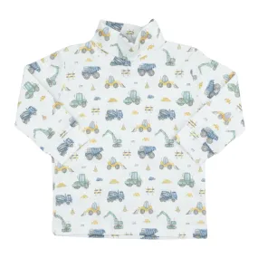 Printed Pima Turtleneck - Construction Site - FINAL SALE