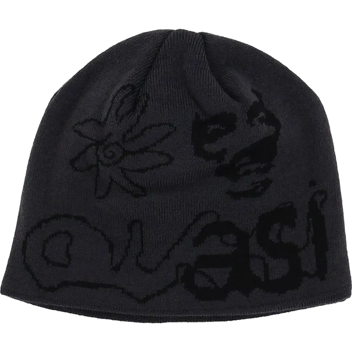 Quasi Stoneage Beanie- Charcoal Grey