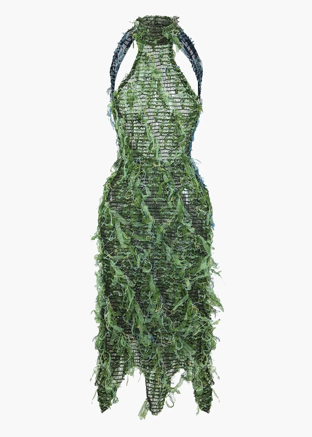 Salvadora Fringe Backless Midi Dress