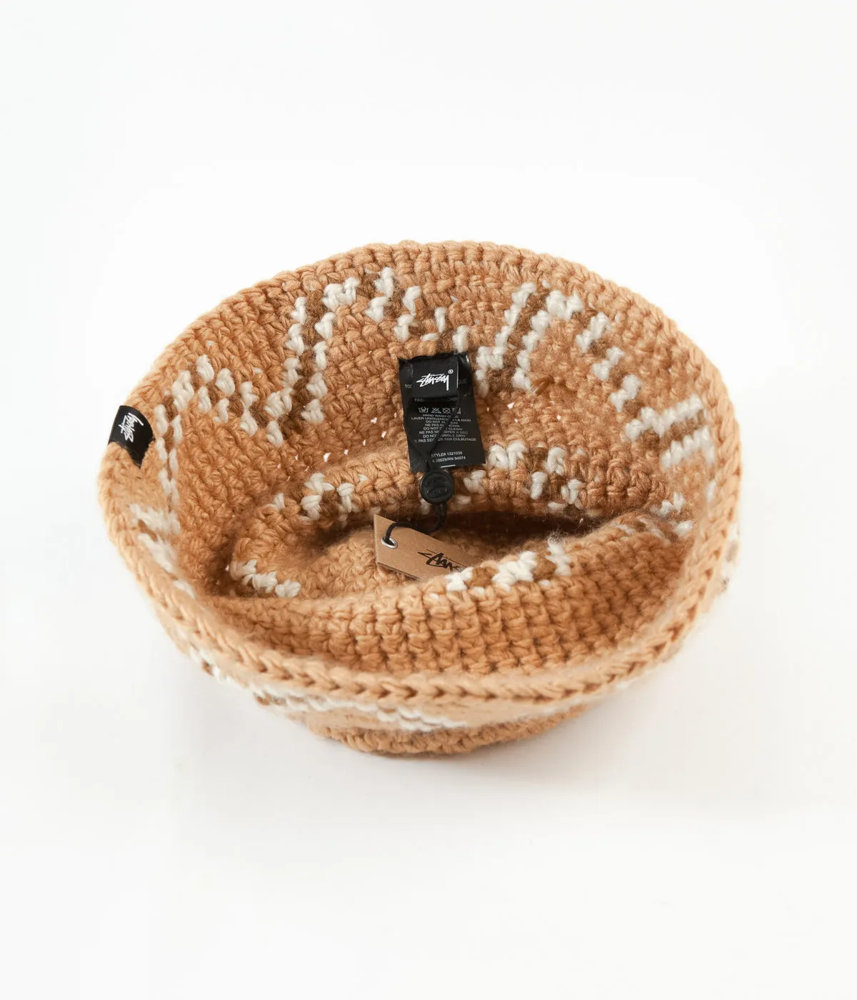 Stussy Giza Knit Bucket Hat - Brown