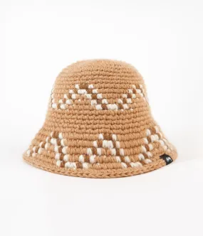 Stussy Giza Knit Bucket Hat - Brown