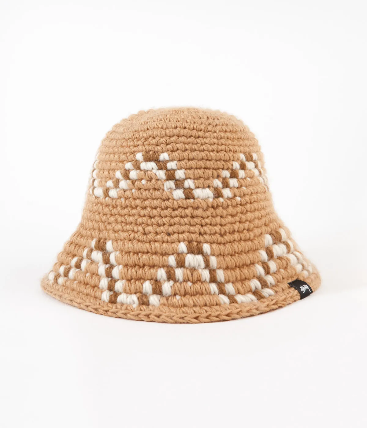 Stussy Giza Knit Bucket Hat - Brown